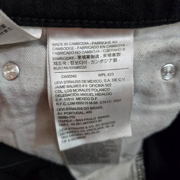 Levi's 559 Men 32X32 (34X30) Black Straight Leg Jeans - Picture 7 of 13